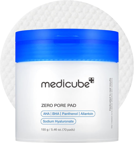Medicube – Zero Pore Pad 2.0 – Dual‑Textured Exfoliating Pads – smoothing & refining product from The K Beauty Edit