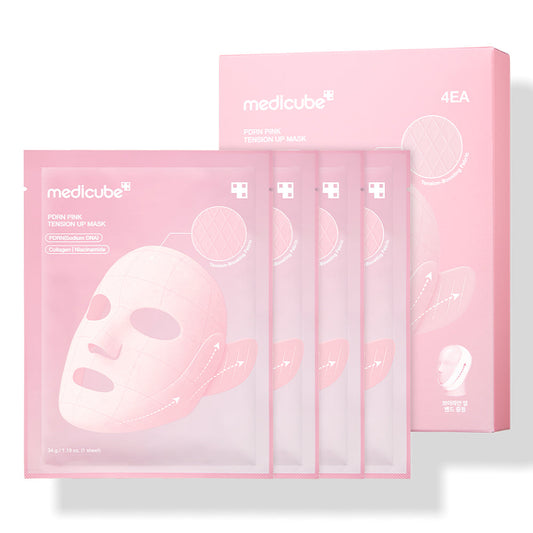 Medicube - PDRN Pink Tension Up Mask Set - 4 Sheet Masks Box