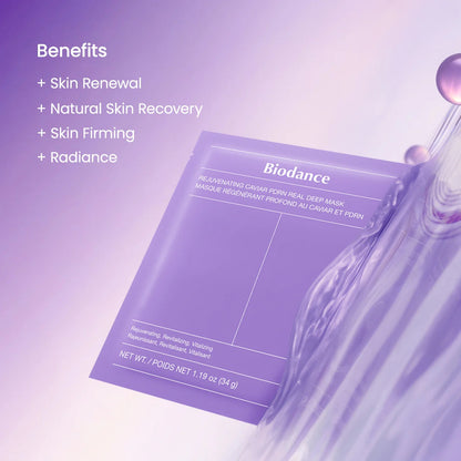 Biodance - Rejuvenating Caviar PDRN Real Deep Mask - 4 Pack