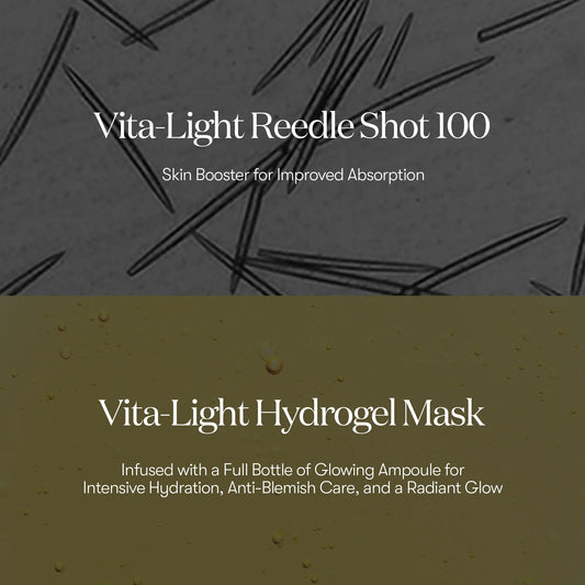 VT Cosmetics - Vita-Light Reedle Shot 100 2-Step Hydrogel Mask - 33g (Single)