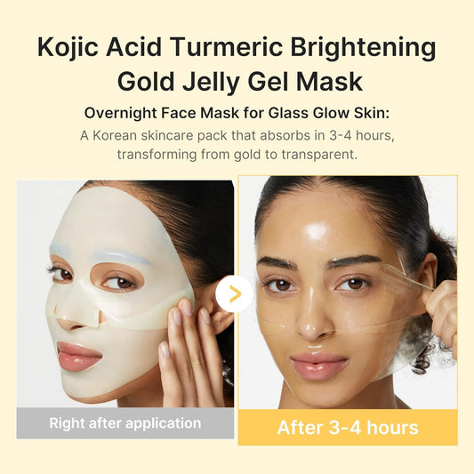 Medicube - Kojic Acid Turmeric Brightening Gel Mask Set - 4 Pack